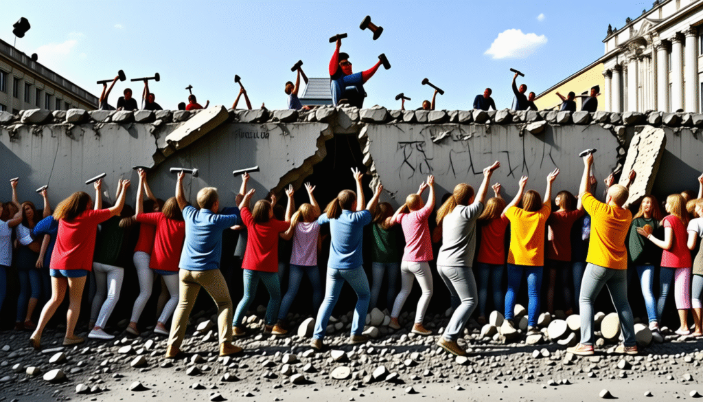 descubre los eventos históricos y el impacto global de la caída del muro de berlín en 1989, un símbolo clave del fin de la guerra fría y la reunificación alemana.
